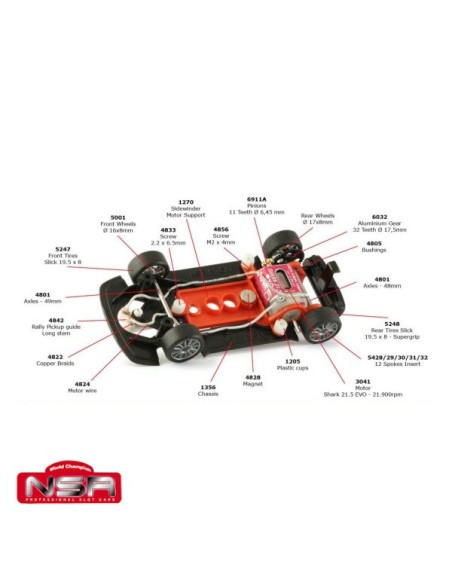ABARTH 500 ROTHMANS LIVERY n 17